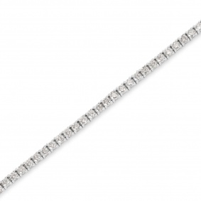 White Gold Diamond Tennis Bracelet 3.05ct TDW White Gold Diamond Tennis Bracelet 3.05ct TDW